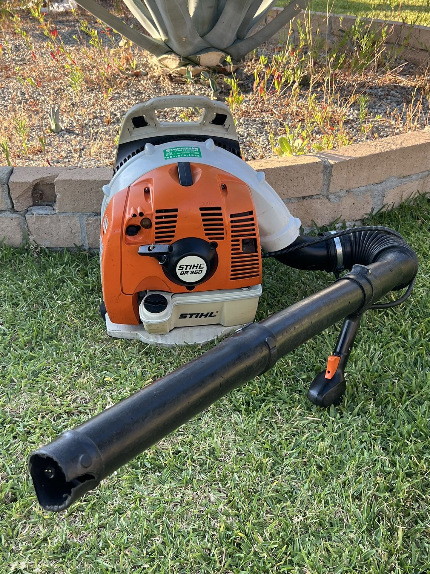 STIHL BR 350 201 mph 436 CFM Gas Backpack Leaf Blower In Good Working Order