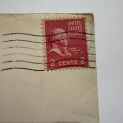 Vintage John Adam’s 2 Cent Stamp