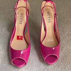 Guess Hot Pink High Heels 