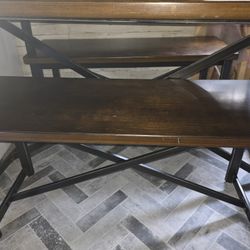 Dining Table W/Benches