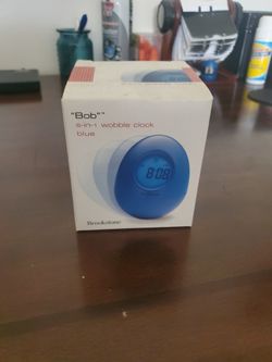 "Bob" 5 In 1 Wobble Clock Blue