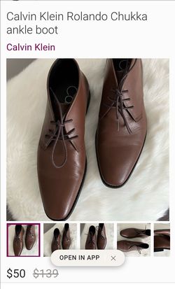 Calvin Klein Rolando chukka Mens Ankle boot  BRAND NEW IN BOX