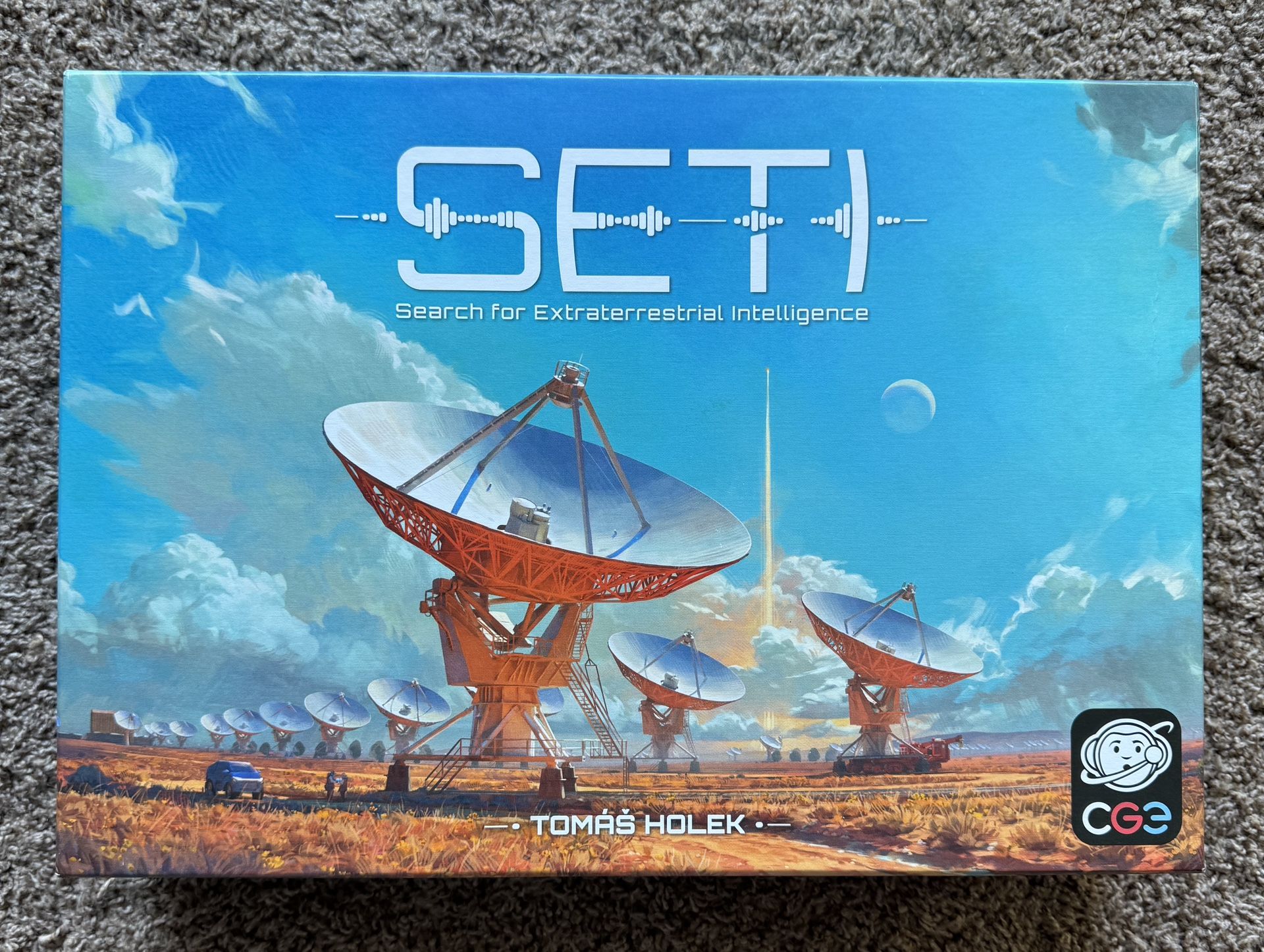 SETI Board Game with 3D Printed Organizer