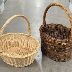 2 Wicker Baskets 