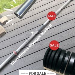 Olympic Barbell And Bumper Plates