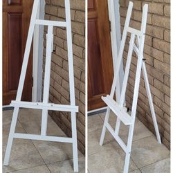 A-Frame Wooden Painting Display Easel