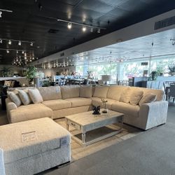 Ivory 4PC Chaise Sectional Couch