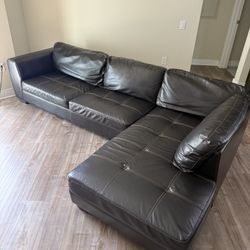 Black Leather Couch