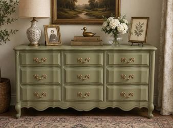 Vintage French Provincial Solid Wood Dresser