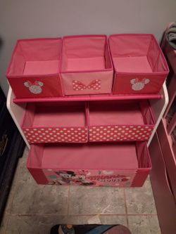 Minnie mouse 6 bin toy organizer
