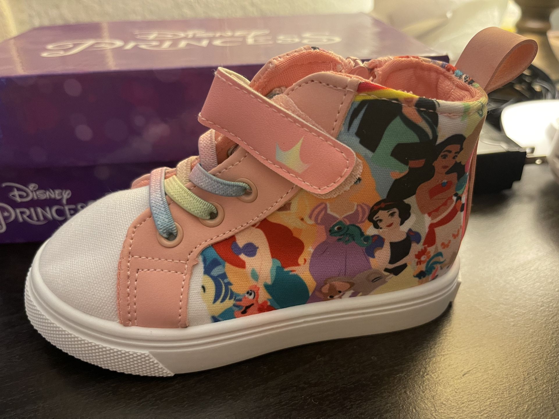 Disney Princess Canvas Slip On Shoes With Zipper