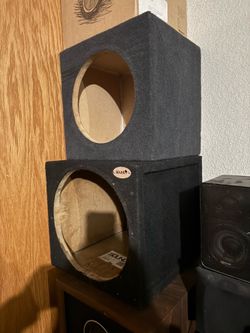 Enclosures for subwoofers both for $40 or will sell separately