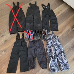 Kids Snow Pants Bibs Boots - PRICES BELOW