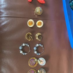 Six pair of costume Earrings