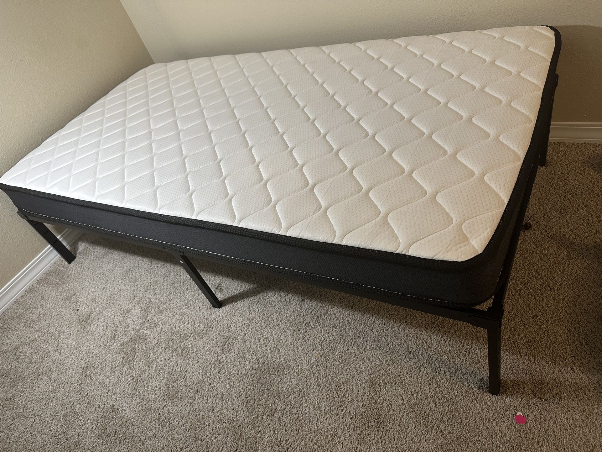 Twin bed frame + and mattress