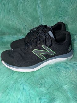 New Balance Fresh Form 680 Black with Lime Accent Sneakers.