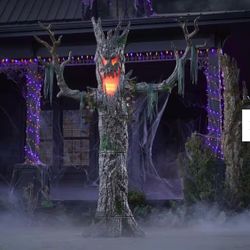 9ft Wicked Woods LED Tree Halloween Decoration