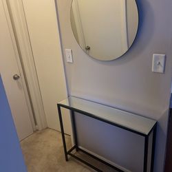 Console Table and mirror
