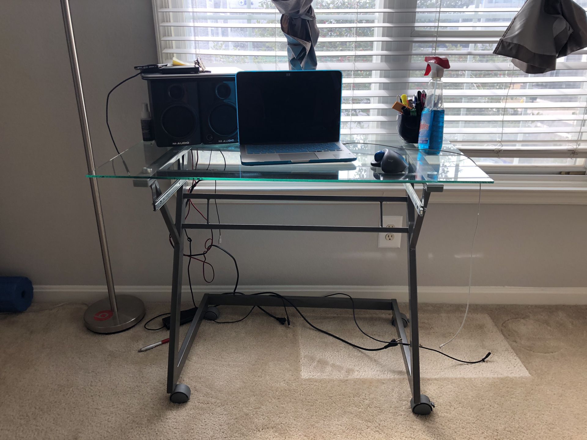 Glass Desk /Vanity Stand