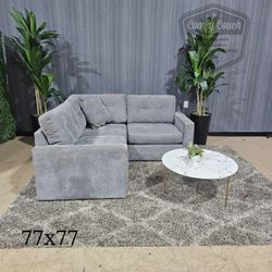 🛋️ Small Gray Modular sectional (Delivery Available!! )