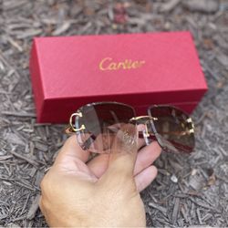 Cartier Glasses-brown Gold 