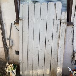 Fence panel gate wooden
