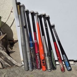 Used Baseball Softball Bats Lot