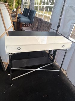 Modern Console Table with Drawer and Shelf