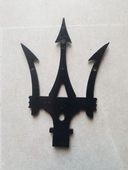 MASERATI emblem black metal.