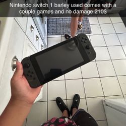 Barely Used Grey Nintendo Switch