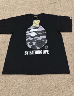 Grey and black Bape shirt