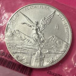 2023 Mexico Libertad 2 Ounce Silver Coin
