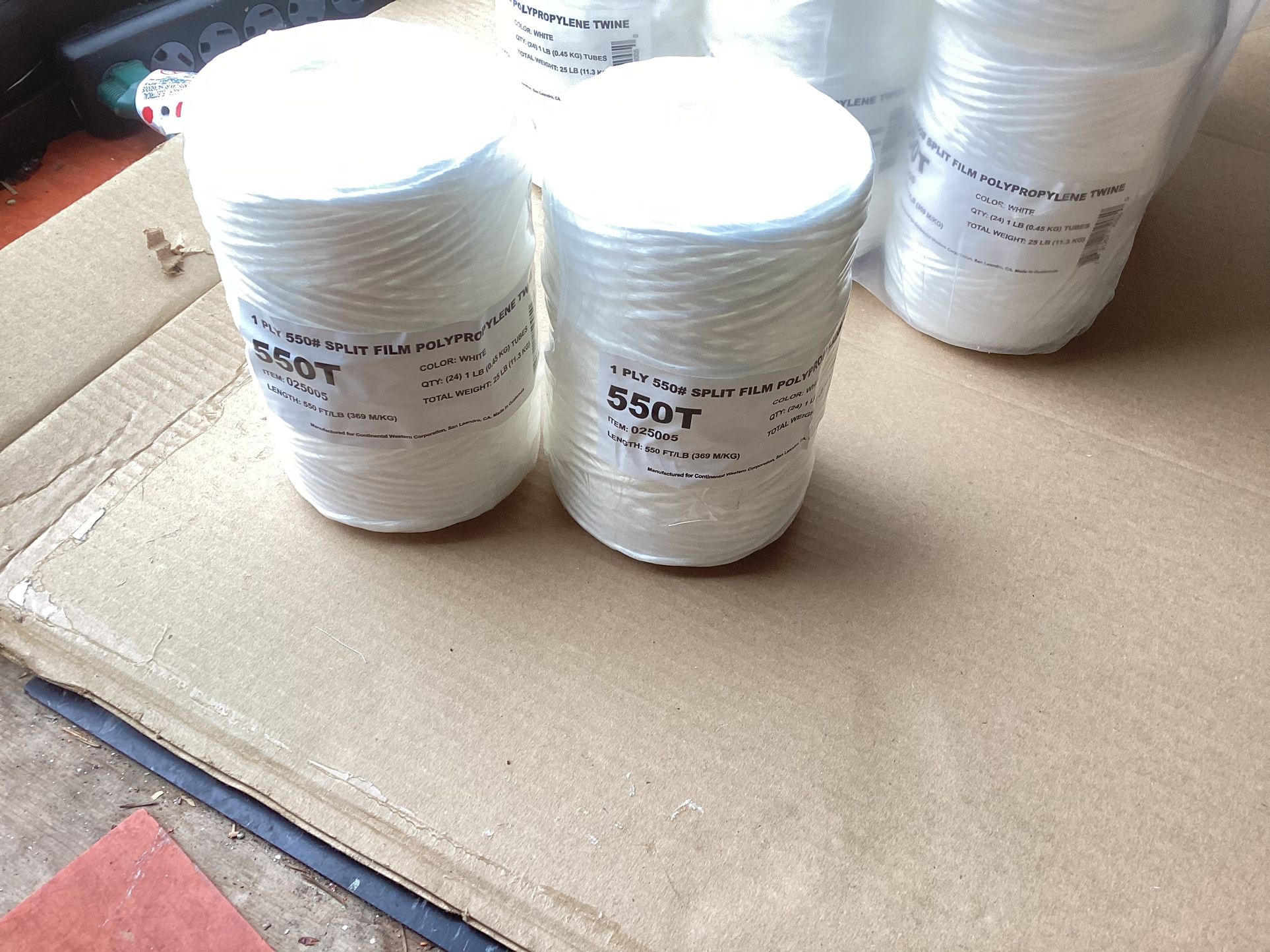 Garden Poly Split Film Twine 550 Feet Per Roll OR AS MANY AS YOU WANT. 2 FOR $5.00