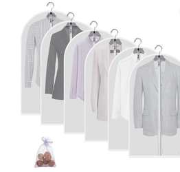 Garment Bags for Hanging Clothes (24x40") - 6 Pack