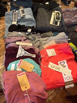 New With Tags lot of 41 Pieces Of Mixed Men’s & Women’s Miscellaneous Clothing