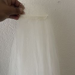 Wedding Dress And Vail