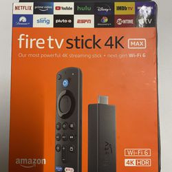 NEW Fire TV Stick 4K Max streaming device, Wi-Fi 6, Alexa Voice Remote