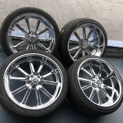 22. STAGGER WHEELS AND TIRES