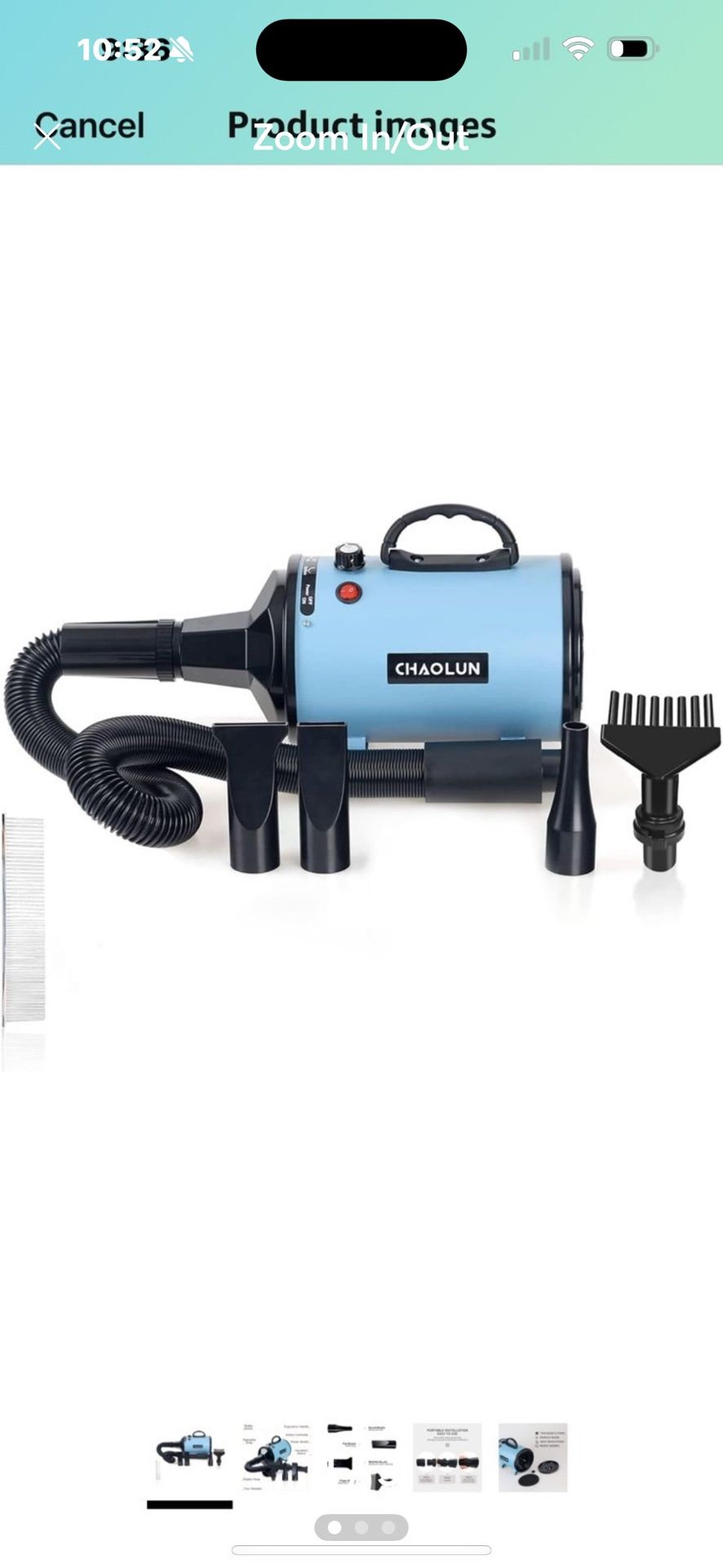 High Velocity Dog Grooming Dryer