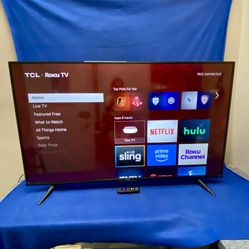 TCL 55” Class 4-Series 4K UHD HDR Roku Smart TV w/Remote 11053424