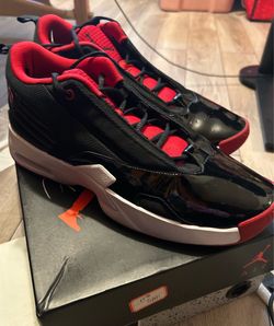 Jordan Max Aura 6 Bred Patent Mens - Black/Red - Size 12