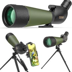 Gosky Flagship DiamondEdge 20-60x80 Spotting Scope with Tripod