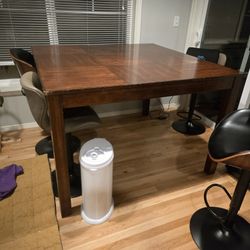 Large Bar Height Dining Table 4' By 4'