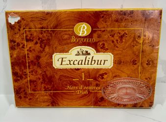 Borgonovo Excalibur Glass Hors d'Oeuvres Dish