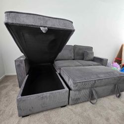 ✅️✅️Convertible Sectional W/ Cup Holder & W/ USB Port✅️✅️