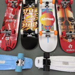 Skateboards and parts