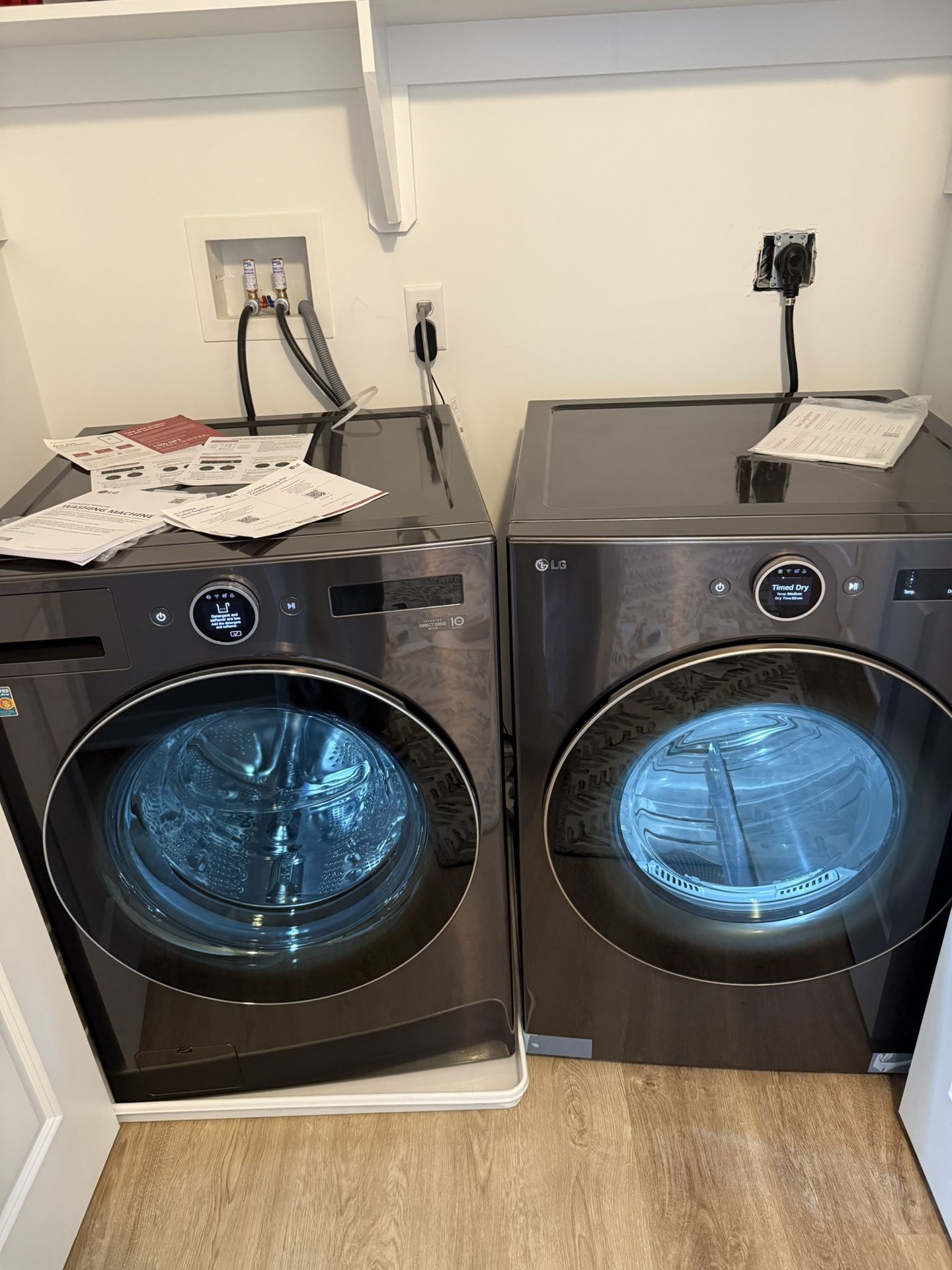 LG Electric Washer + Dryer Set – 2025 • Under 100 Loads • 2-Year Warranty