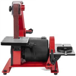  Disc Sander Corded Bench Top Polish Grinder Table Sanding Station  1 in. x 30 in. Belt with 5 in. 