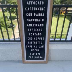 Large Framed Coffee Menu Art – Perfect for Coffee Lovers or Cafés! 