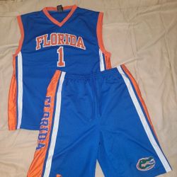 Vintage Set Of Short (L) And T Shirt (XL) Gator #1 Florida READ DESCRIPTION 